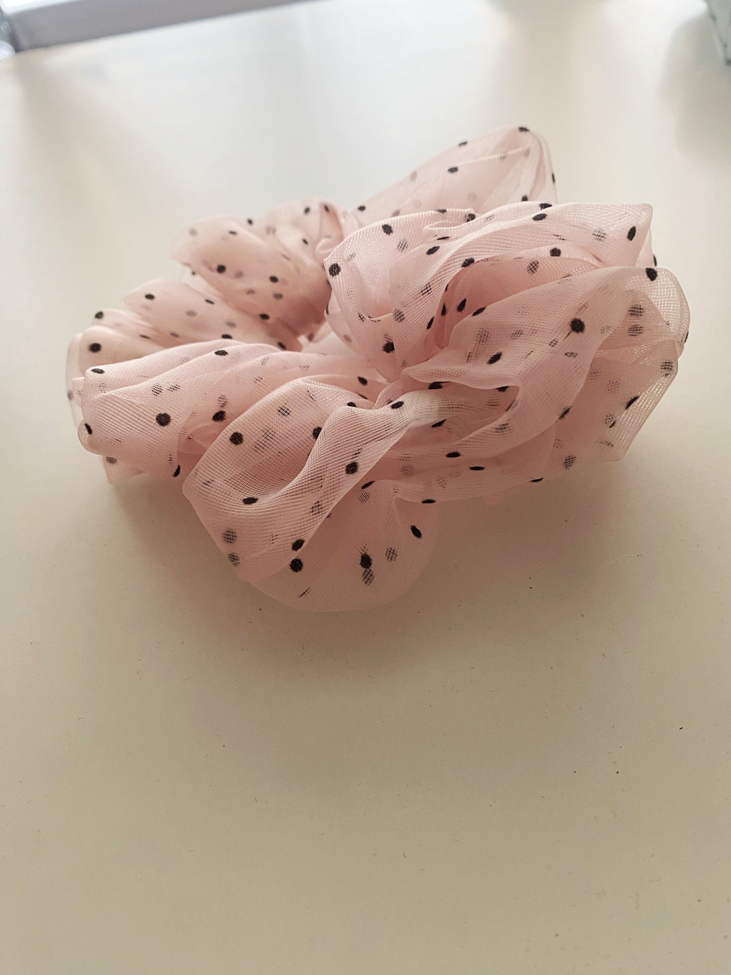 Large Polka Puffed Scrunchies